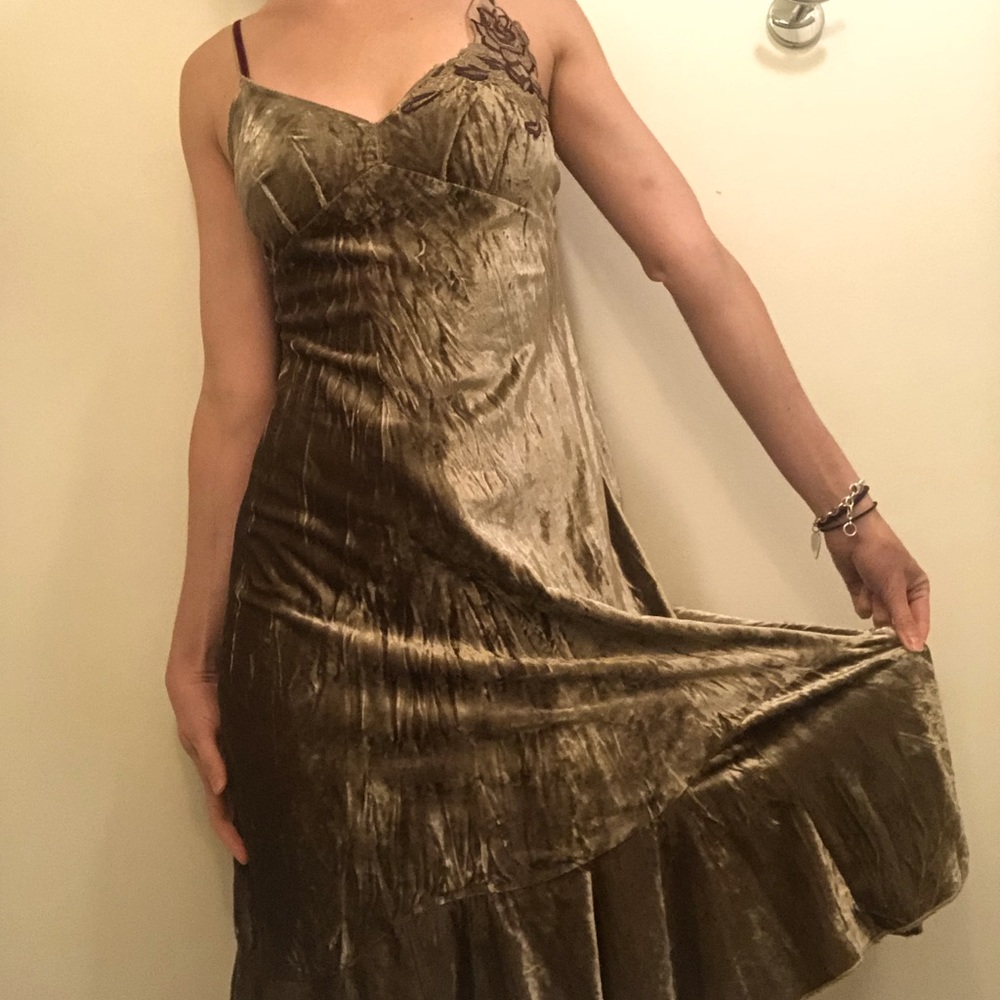 Sandro vintage velvet twirl dress